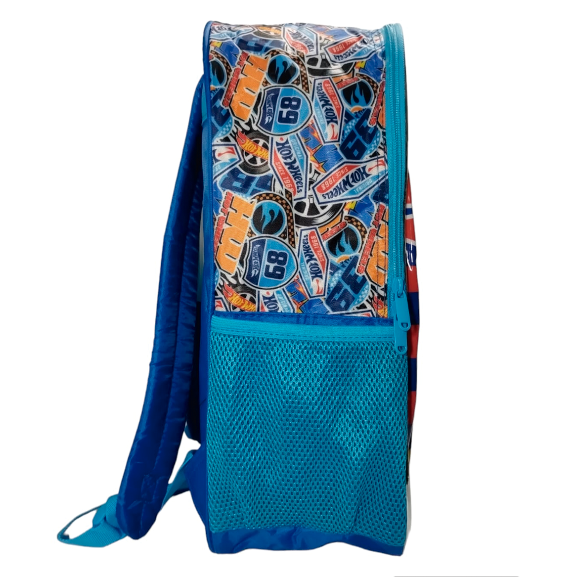Mochila Escolar Hot Wheels Azul Grande -Luxcel - Imagem 3