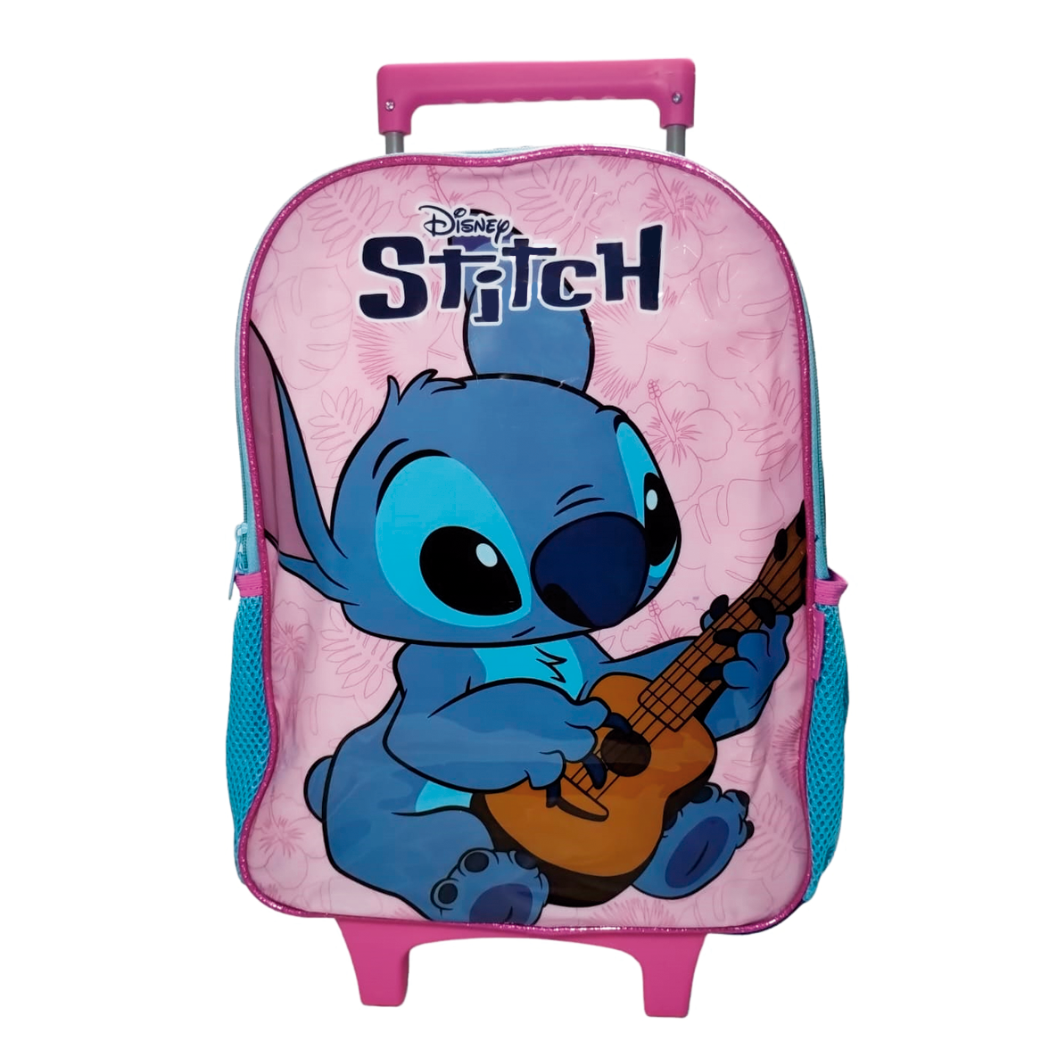 Mochila Rodinha Stitch Rosa- Luxcel