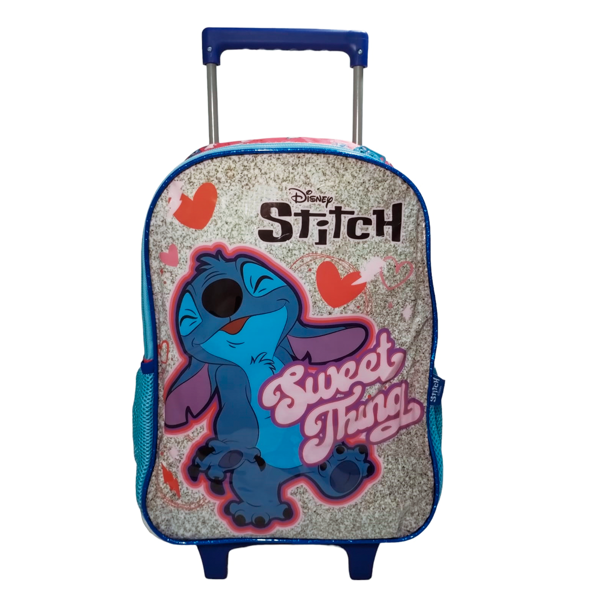 Mochila Rodinha Stitch Branca – Luxcel