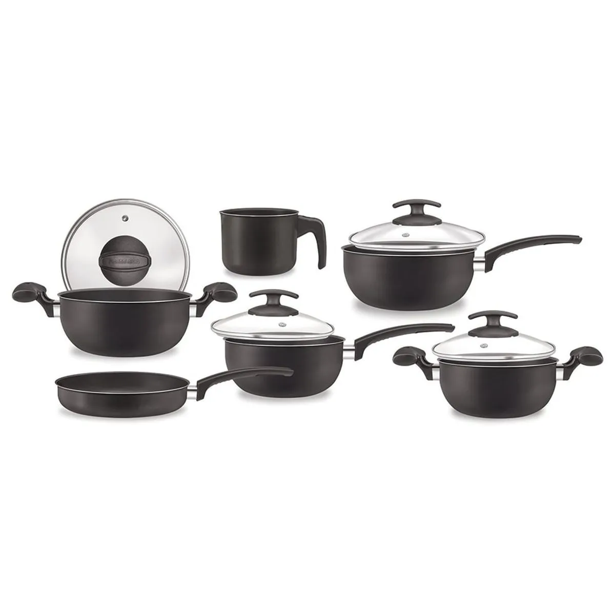 Conjunto Panelas Artistic Black 6 Peças – Fortaleza