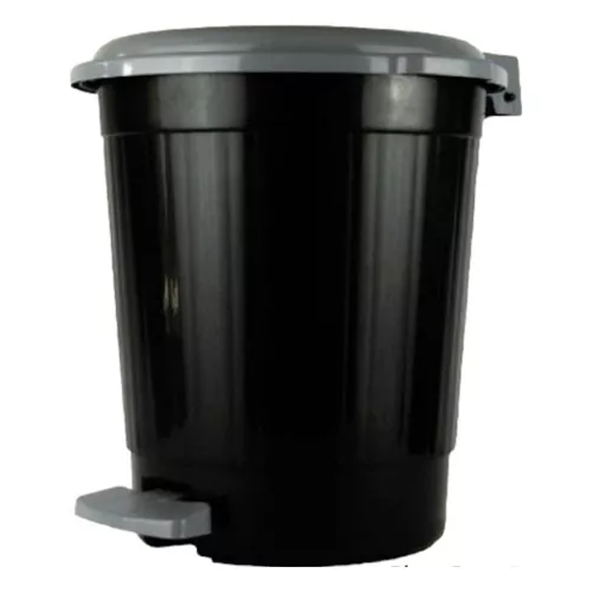 Lixeira C/ Pedal 7Litros Preta PlasMotta