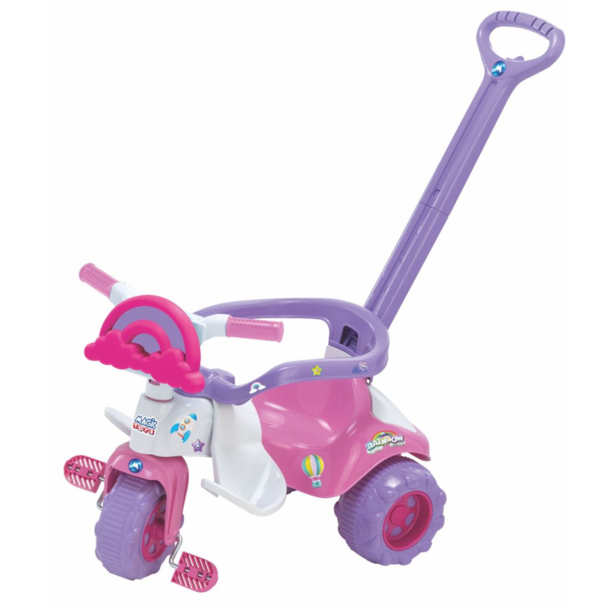 Triciclo Raibow Rosa 2724 Magic Toys