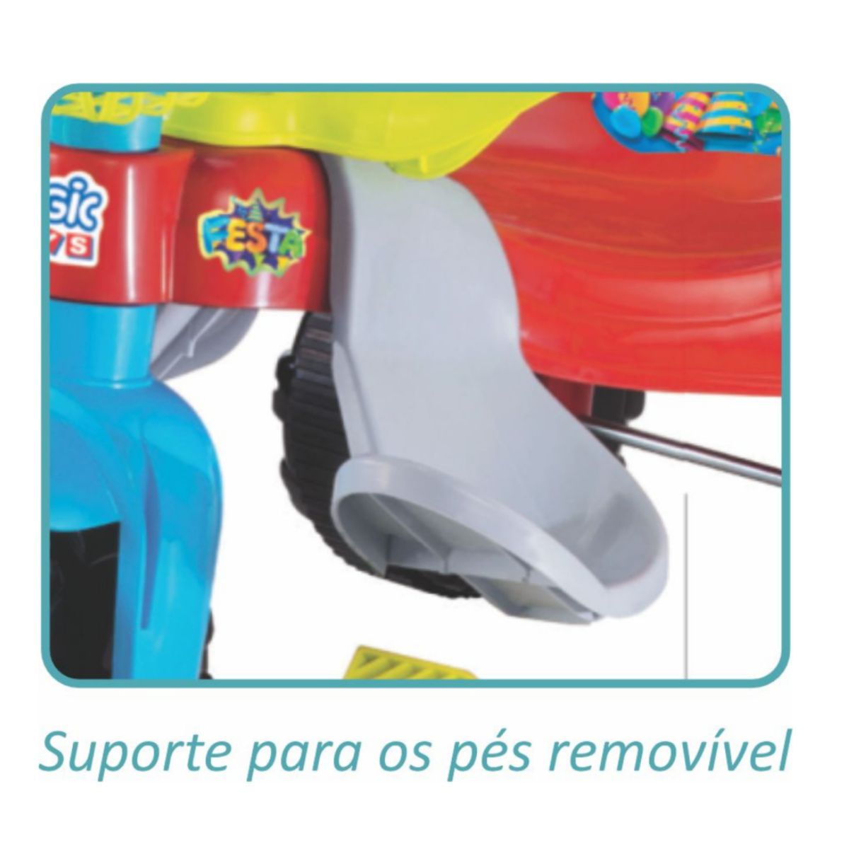 Tico Tico Festa Azul C/Aro Protetor 2560L Magic Toys - Imagem 3