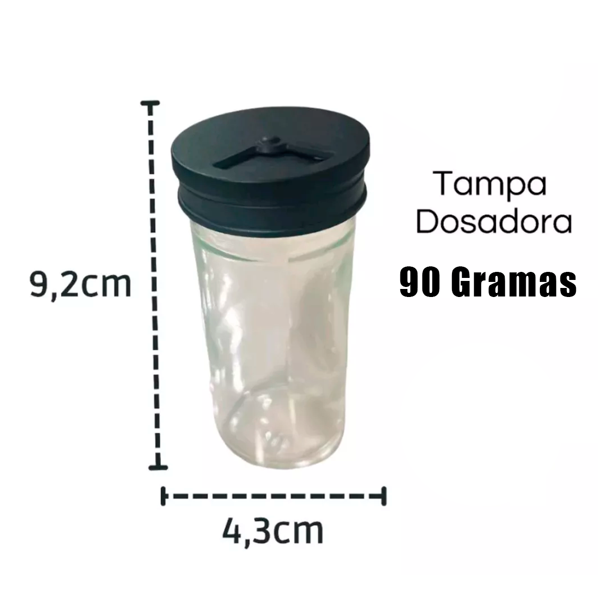 Porta Tempero e Condimento Giratorio 12 Peças Preto Belakasa - Imagem 3